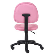 Boss Pink Microfiber Deluxe Posture Chair, B325-PK